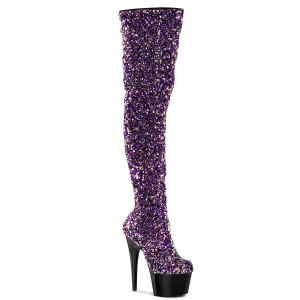 ADORE-3020 Purple Multi Sequins/Black