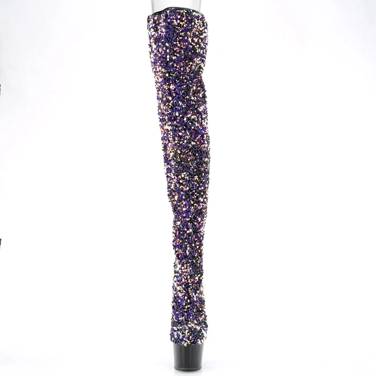 ADORE-3020 Purple Multi Sequins/Black