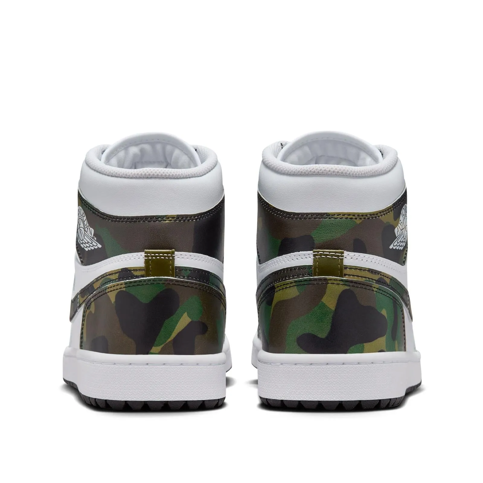 Air Jordan 1 High Top Golf Shoes Green Camo - SU24