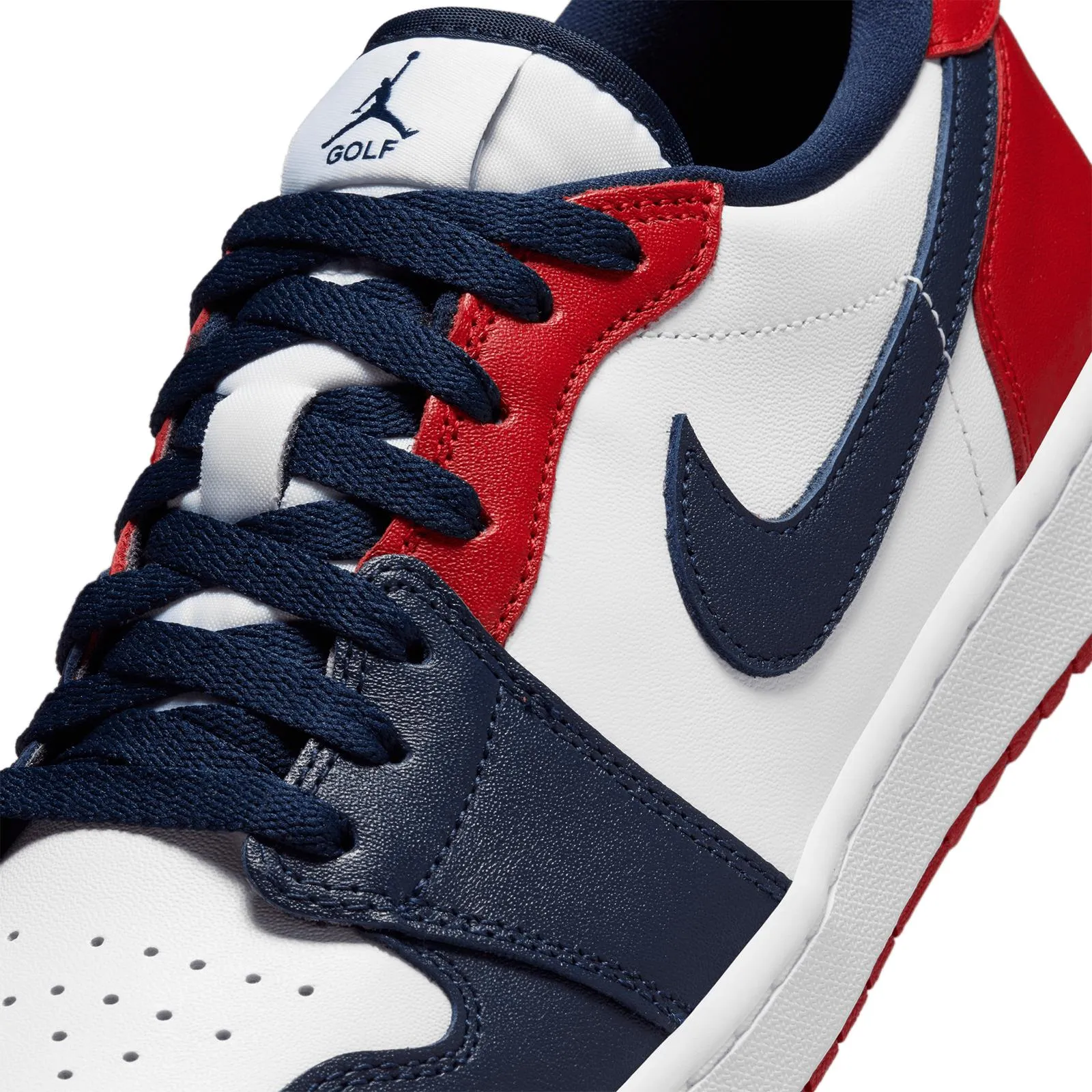 Air Jordan 1 Low Golf Shoes White/Red - 2024