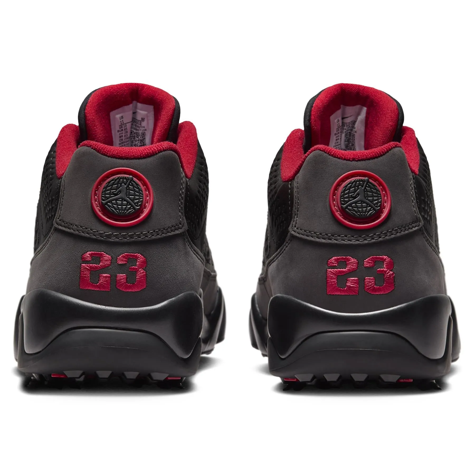 Air Jordan 9 Retro Golf Shoes Black/Dark Charcoal/True Red - W24