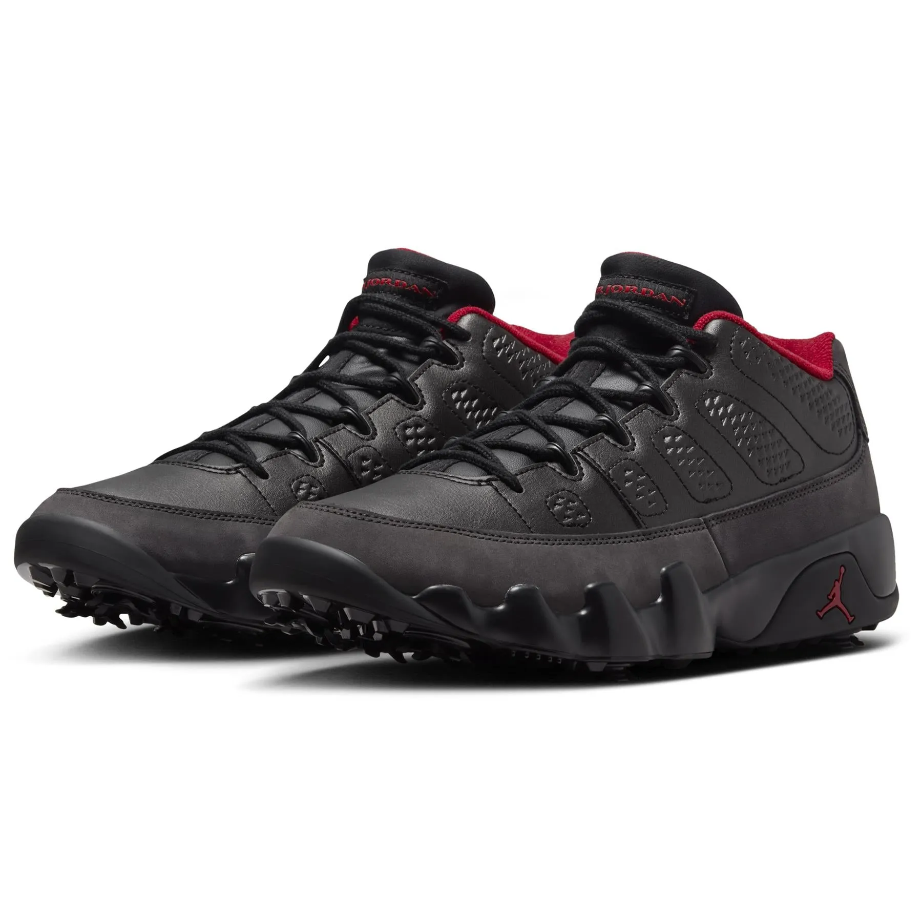 Air Jordan 9 Retro Golf Shoes Black/Dark Charcoal/True Red - W24