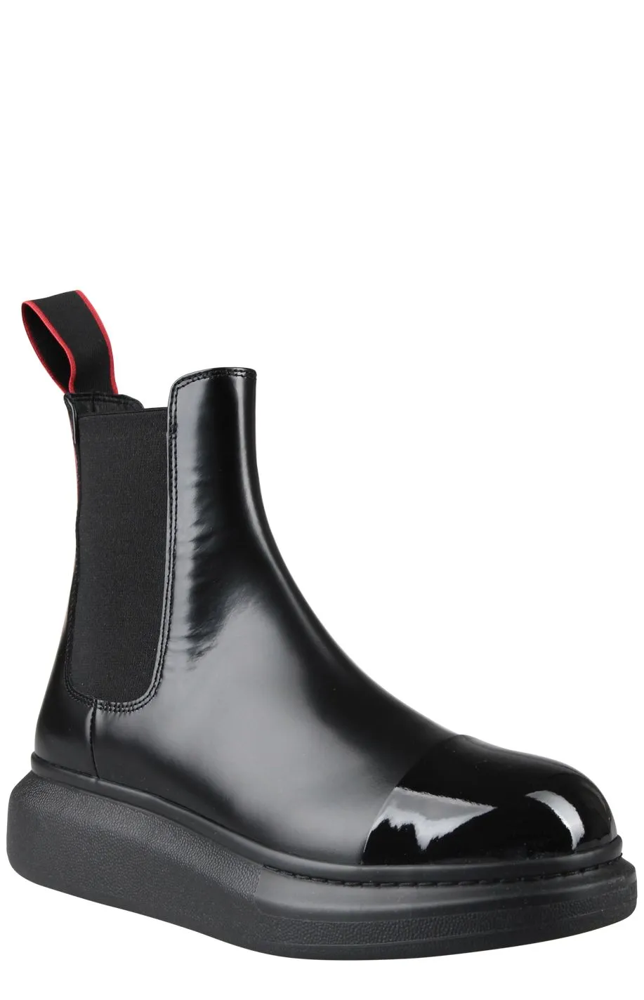 Alexander McQueen Logo Tab Hybrid Chelsea Ankle Boots