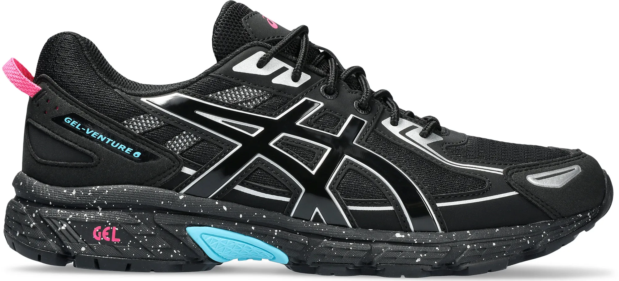 Asics Gel Venture 6 Mens Trail Running Shoes - Black