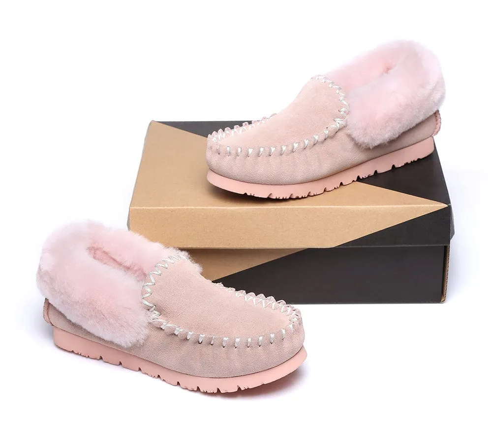 AUSTRALIAN SHEPHERD® UGG Slippers Sheepskin Wool Ankle Popo Moccasins