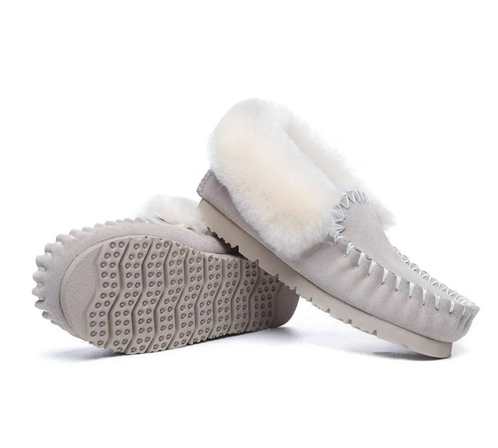 AUSTRALIAN SHEPHERD® UGG Slippers Sheepskin Wool Ankle Popo Moccasins