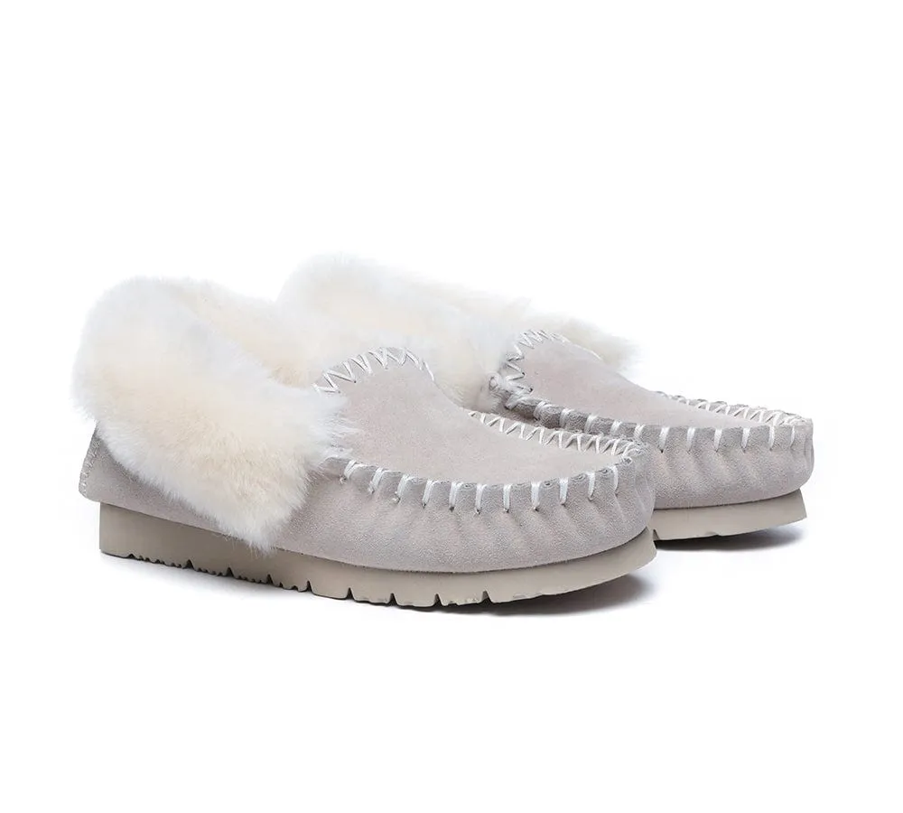 AUSTRALIAN SHEPHERD® UGG Slippers Sheepskin Wool Ankle Popo Moccasins