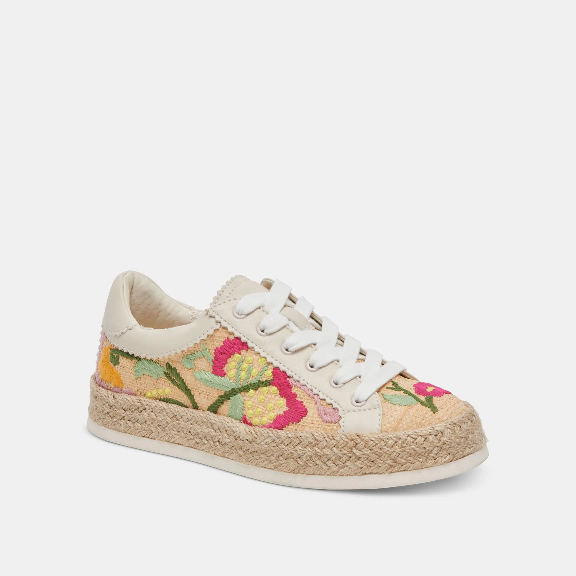 AZALIA SNEAKERS FLORAL MULTI RAFFIA