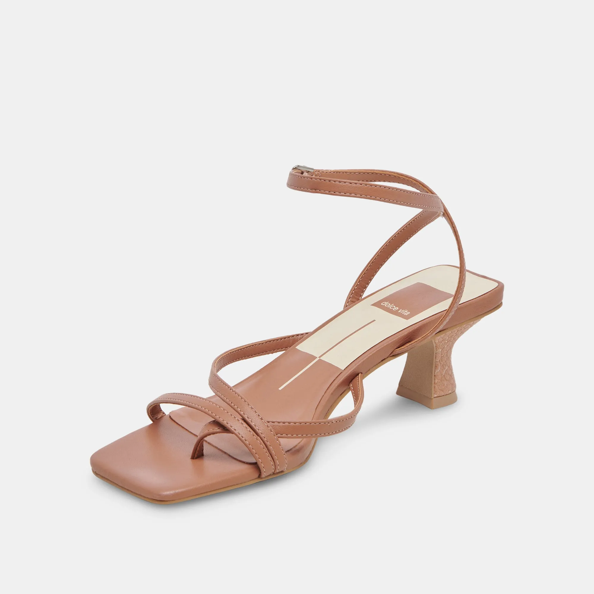 BAYLOR HEELS CARAMEL LEATHER