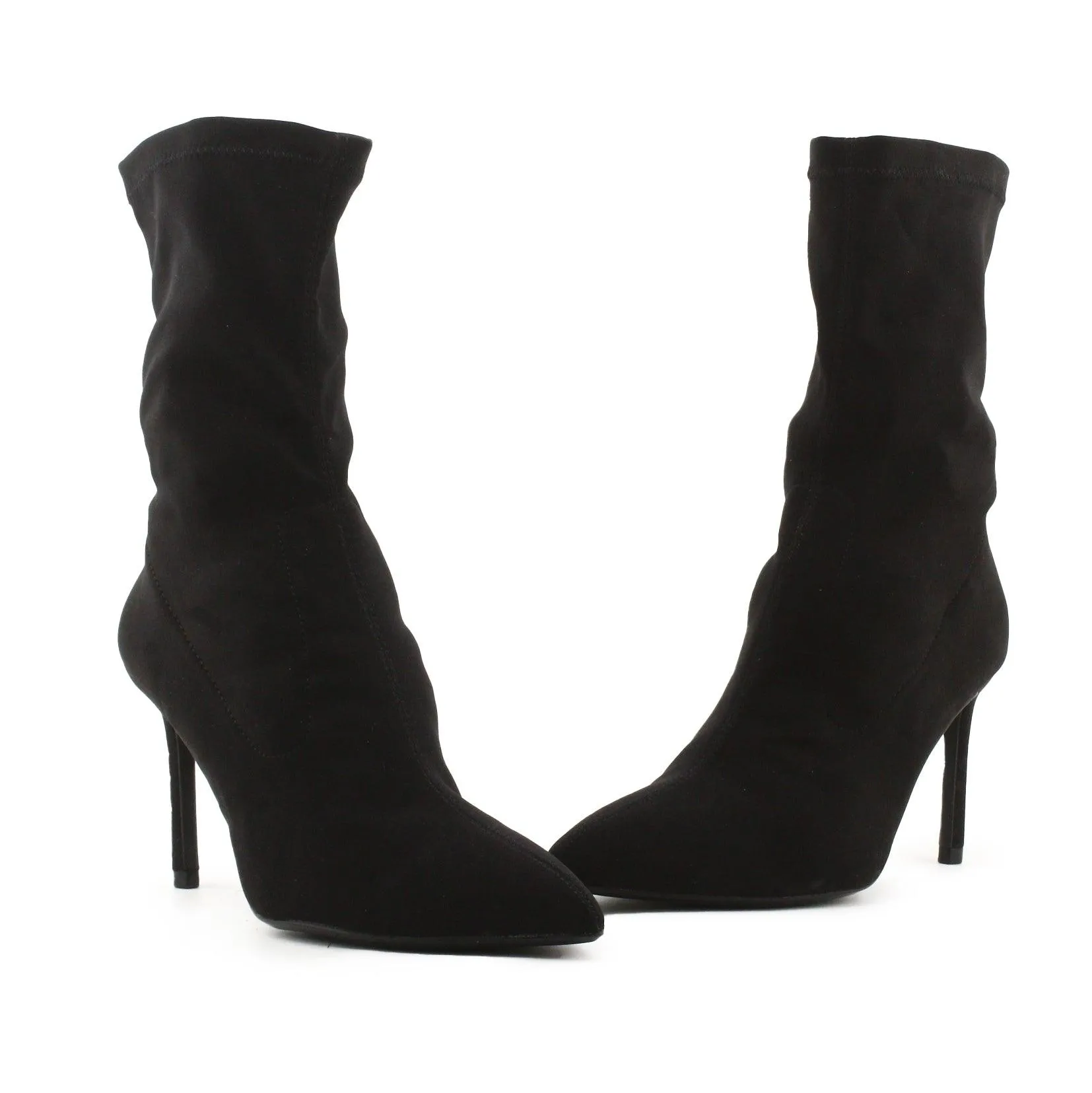 Bershka Stilettos Heels Sock Boots | 100% Authentic Leather