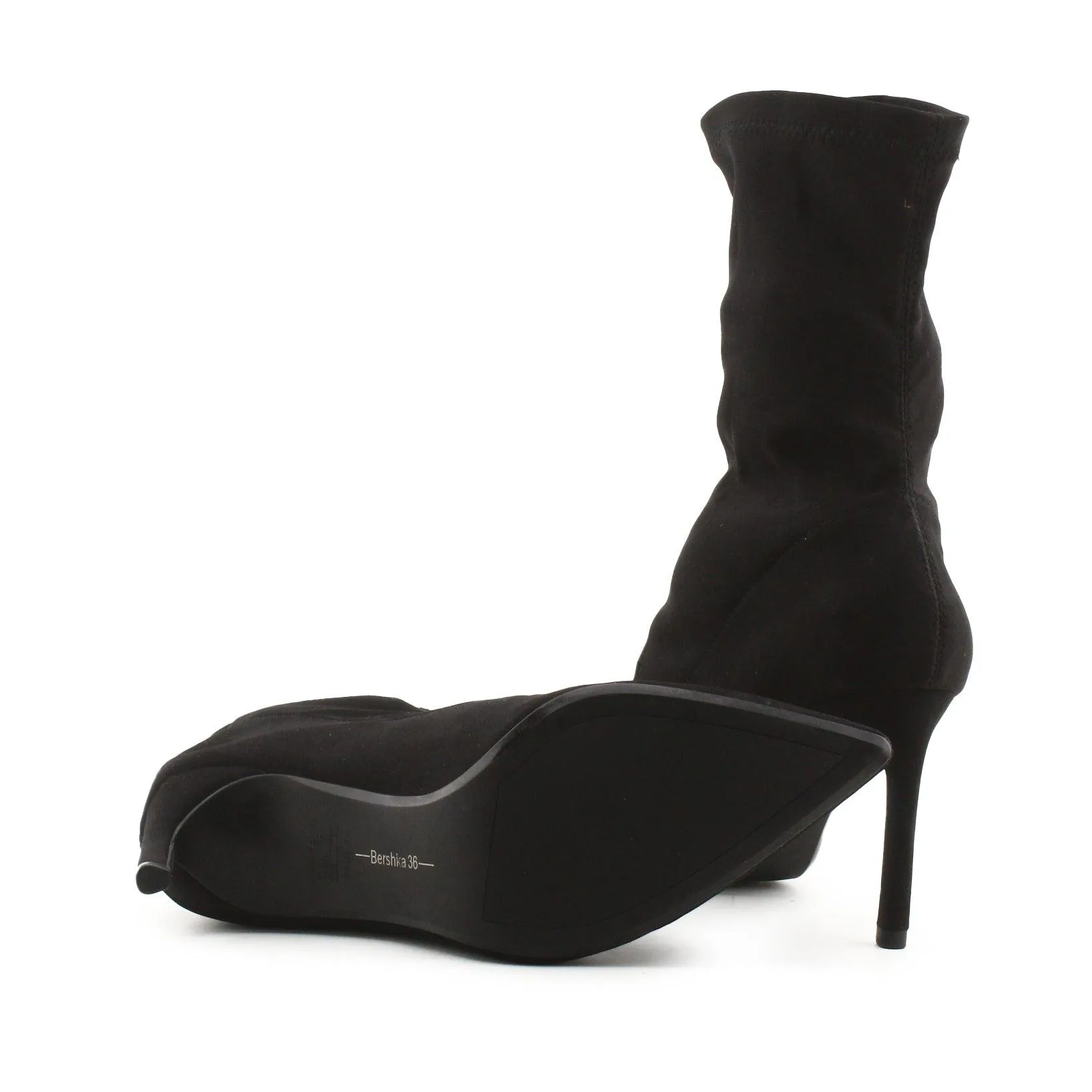 Bershka Stilettos Heels Sock Boots | 100% Authentic Leather