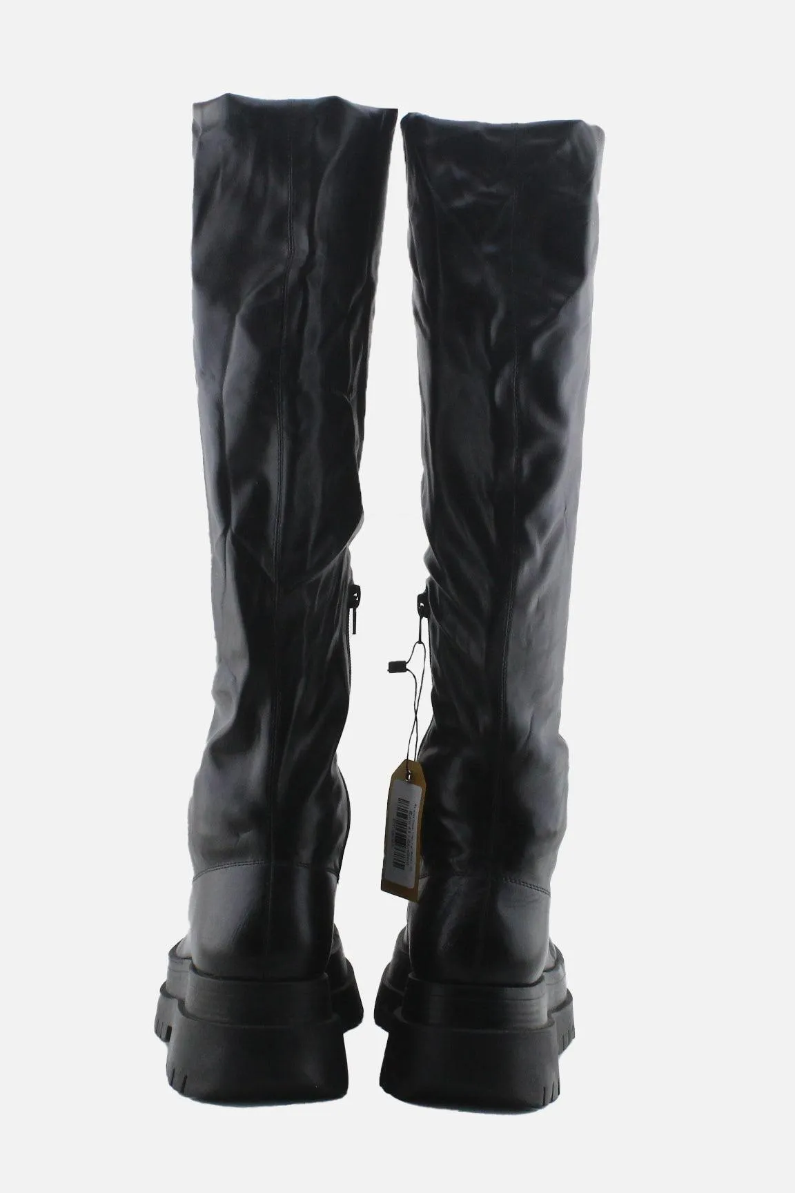 Bershka Zipper Thigh High Boots | 100% Authentic Leather