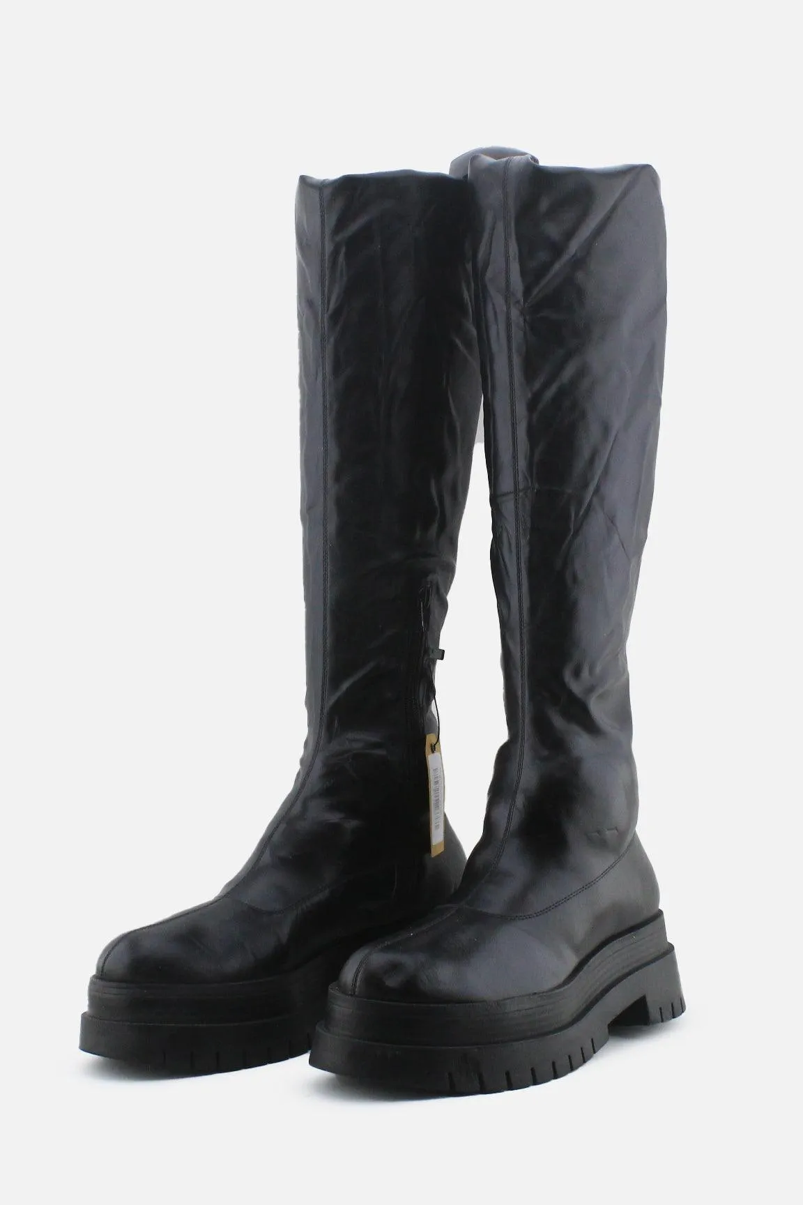 Bershka Zipper Thigh High Boots | 100% Authentic Leather