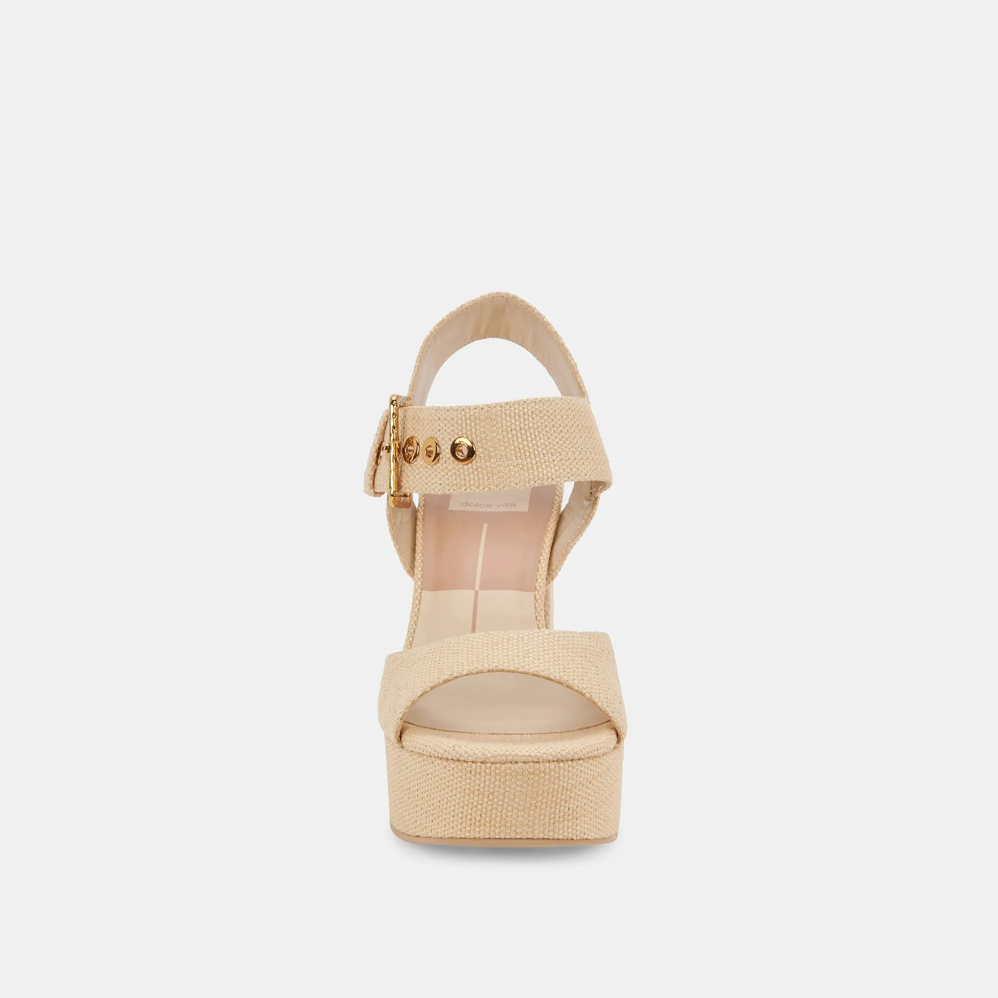 BOBBY HEELS NATURAL RAFFIA