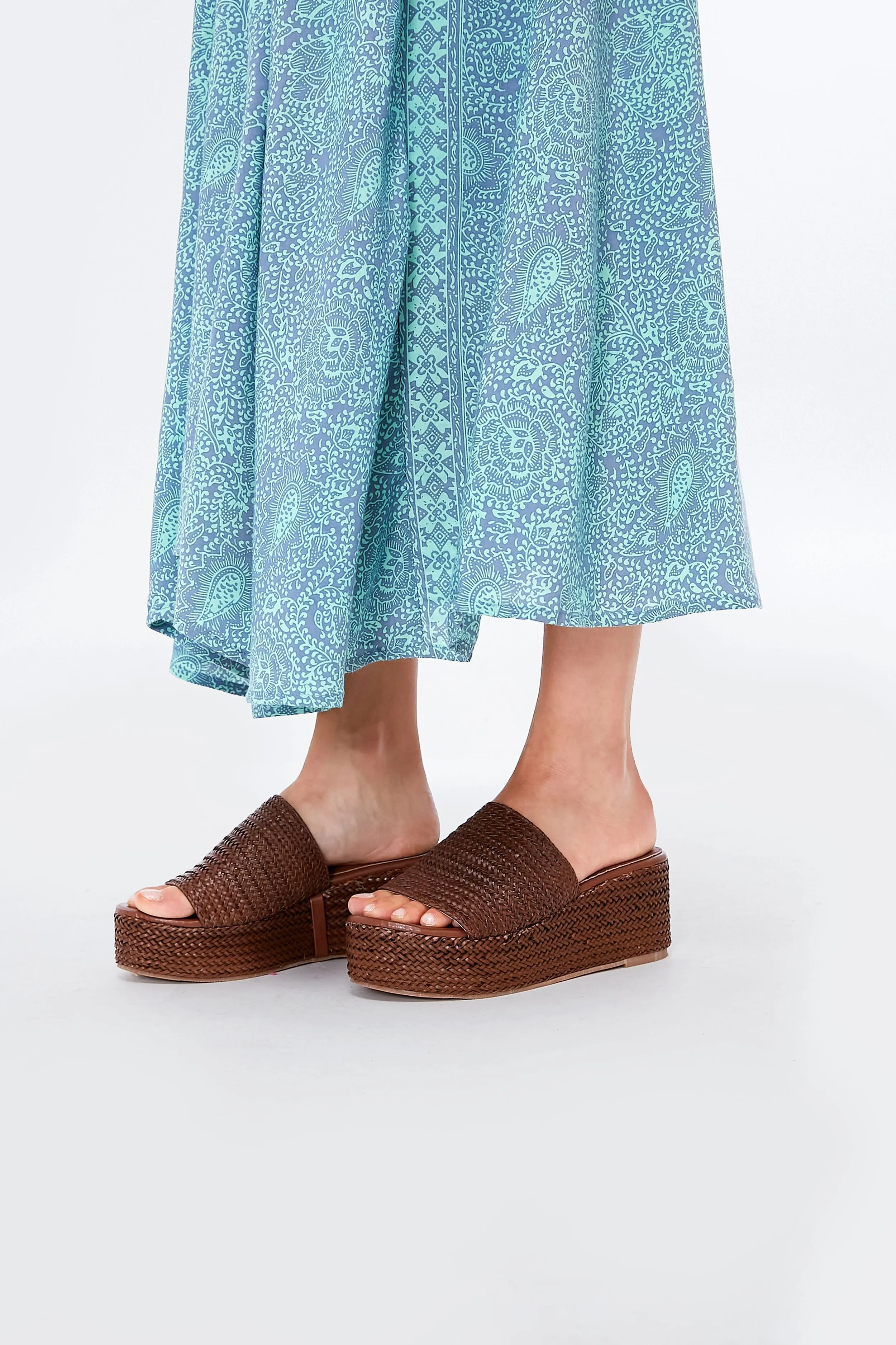 Brown Peony Sandals