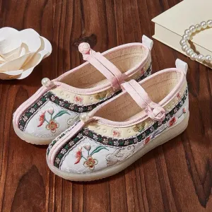 Children's Casual Shoes - Girl Princess Embroidered Flat - TSS213