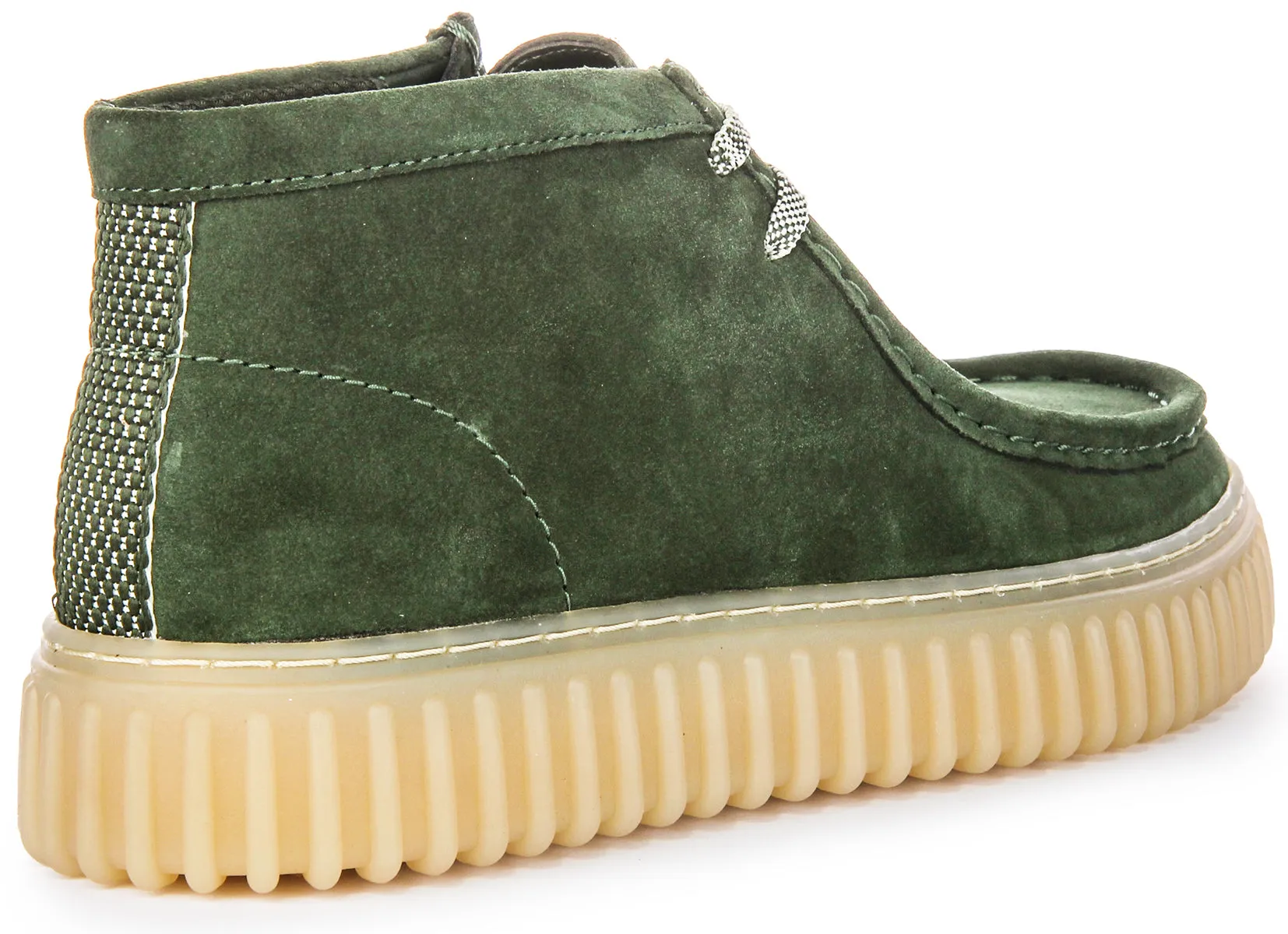 Clarks Torhill Hi In Green For Men