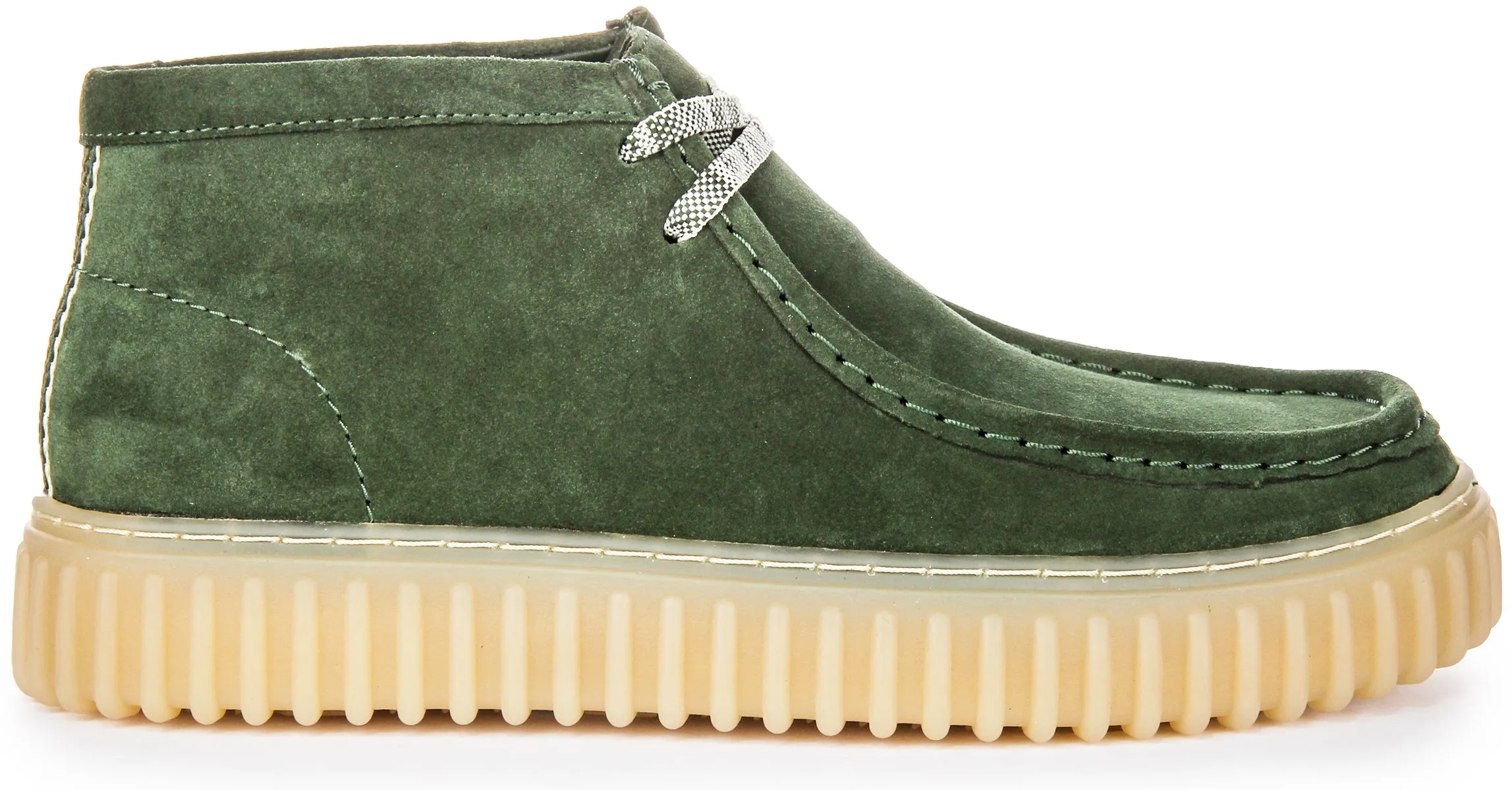 Clarks Torhill Hi In Green For Men