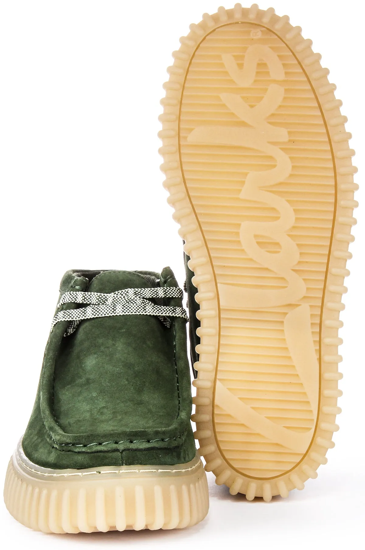 Clarks Torhill Hi In Green For Men