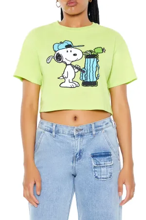 Cropped Golf Snoopy Graphic Tee