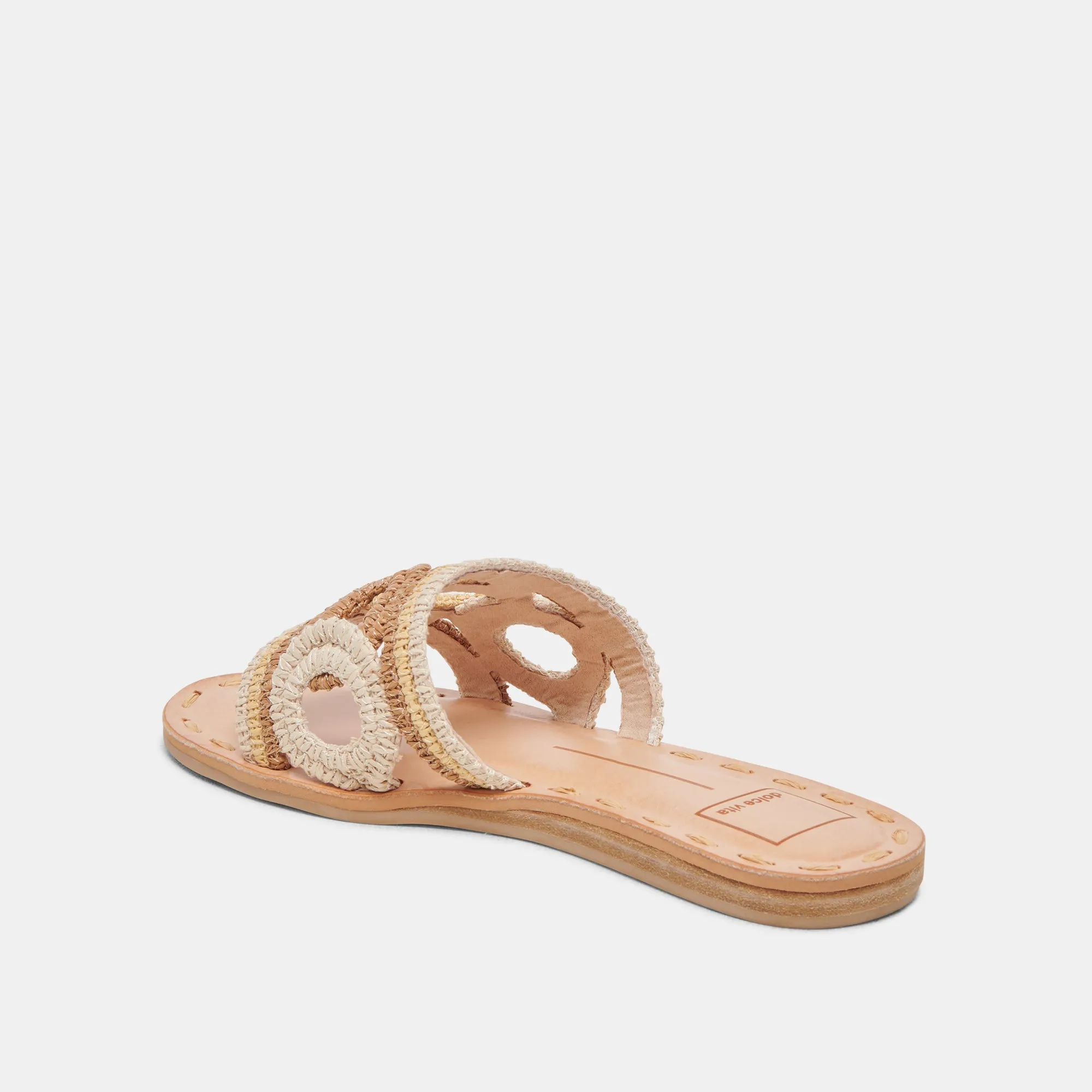 DANY SANDALS NATURAL MULTI RAFFIA