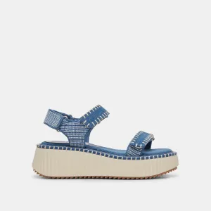 DEBRA SANDALS BLUE DENIM