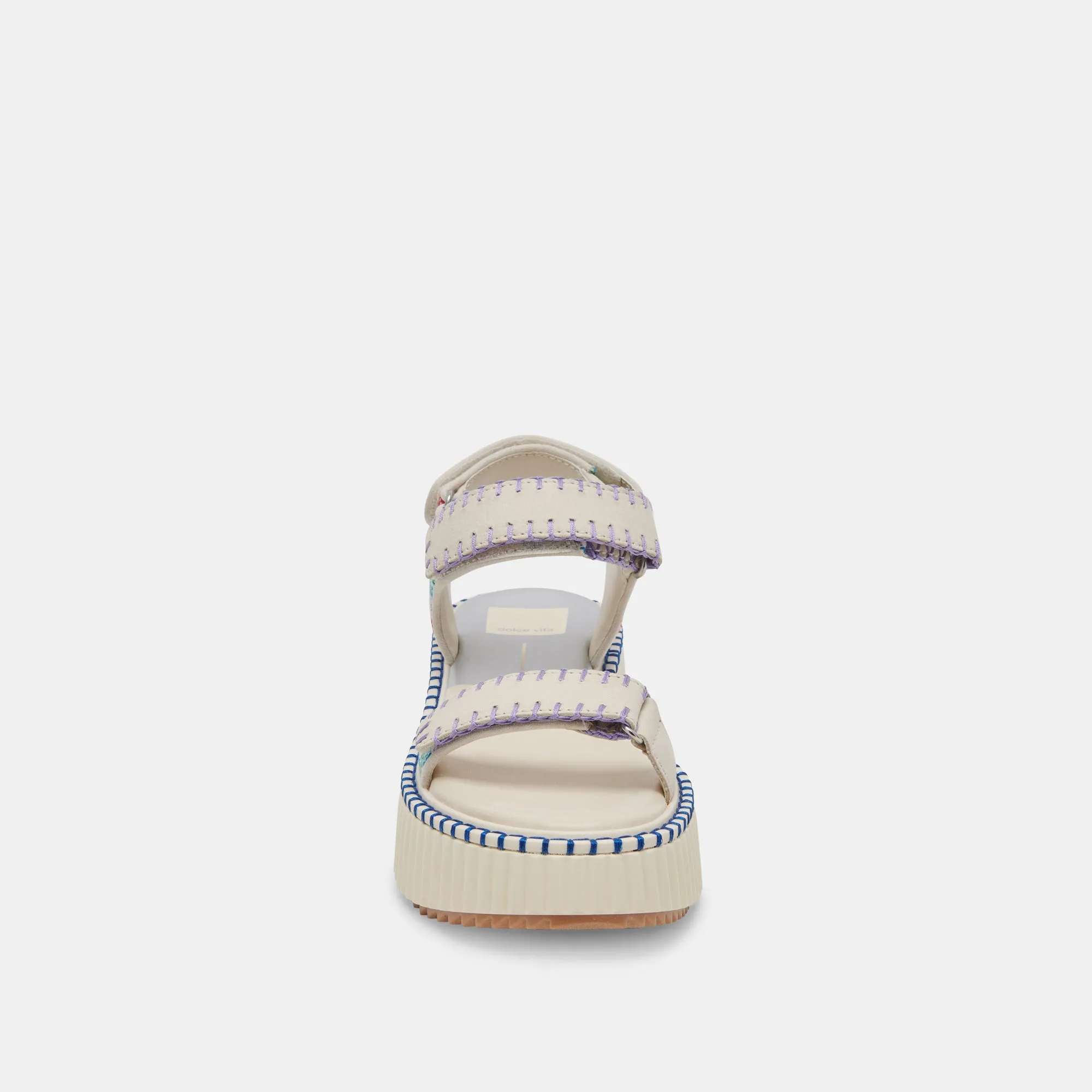 DEBRA SANDALS IVORY MULTI NUBUCK