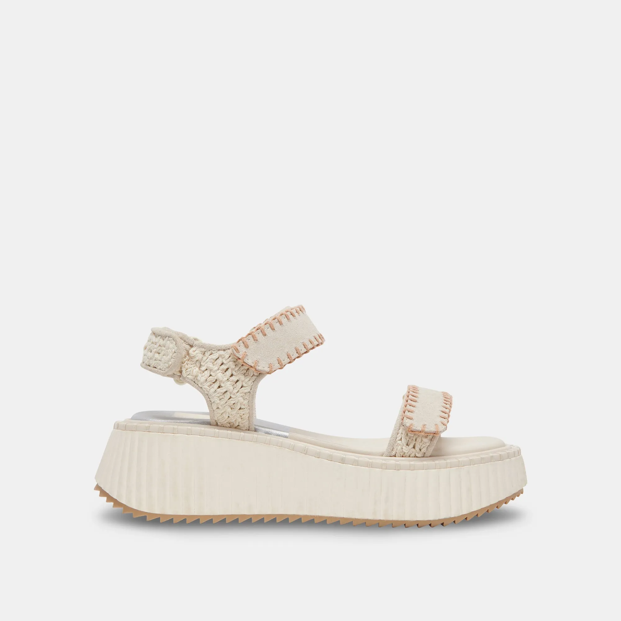 DEBRA SANDALS IVORY SUEDE