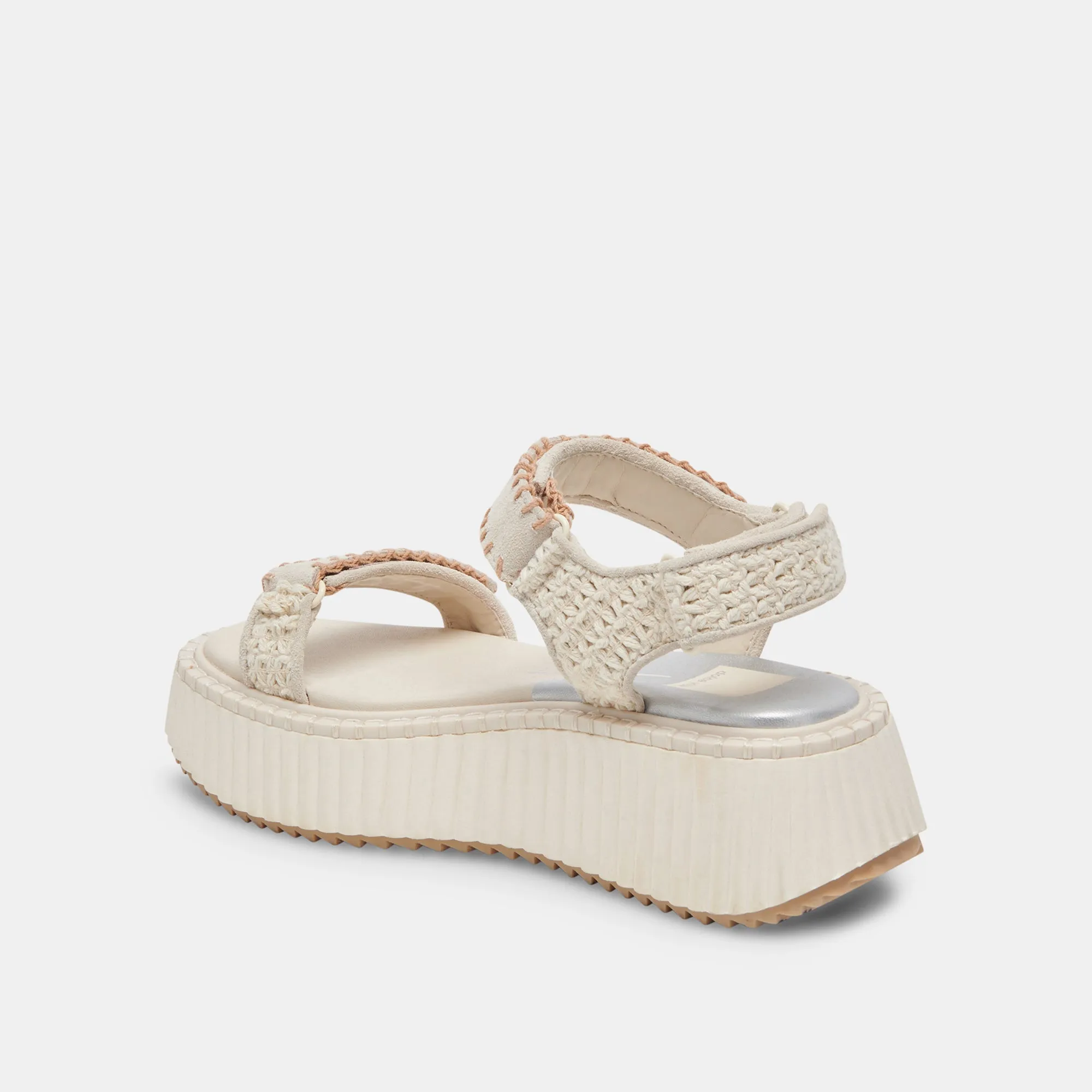 DEBRA SANDALS IVORY SUEDE