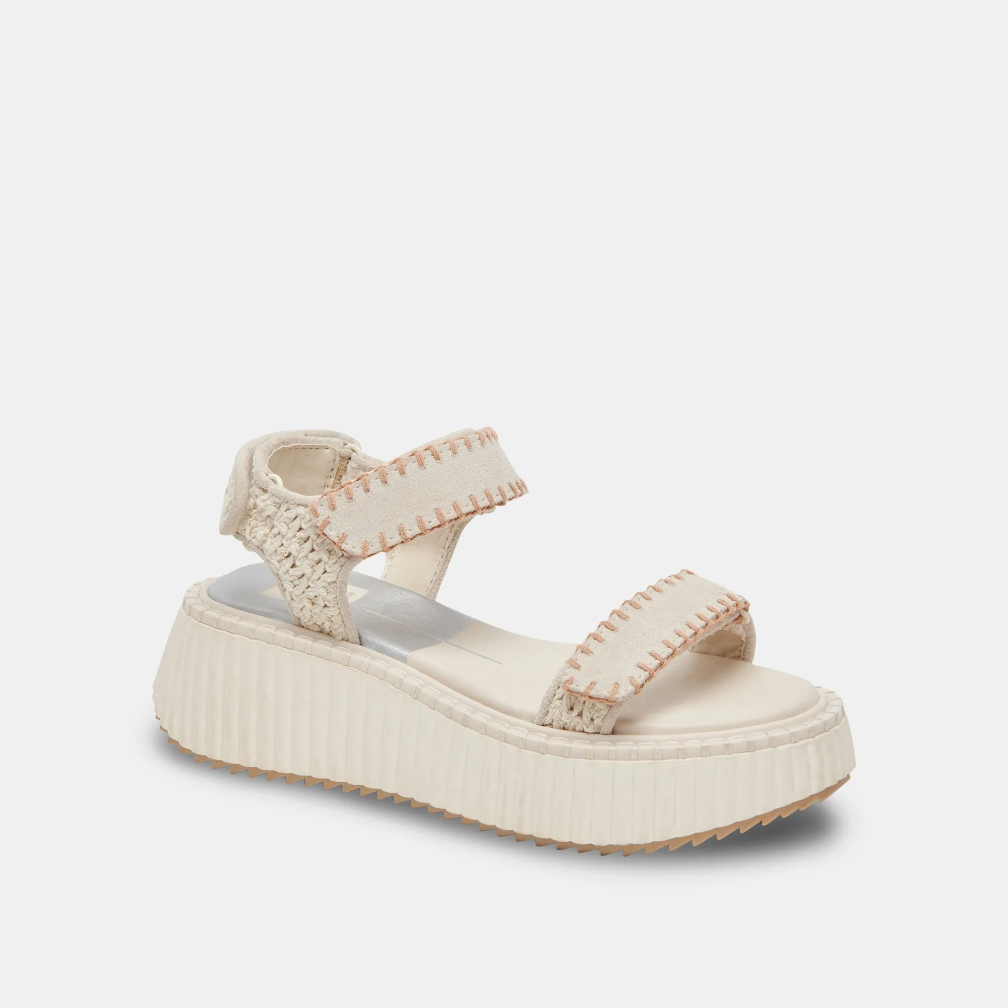 DEBRA SANDALS IVORY SUEDE