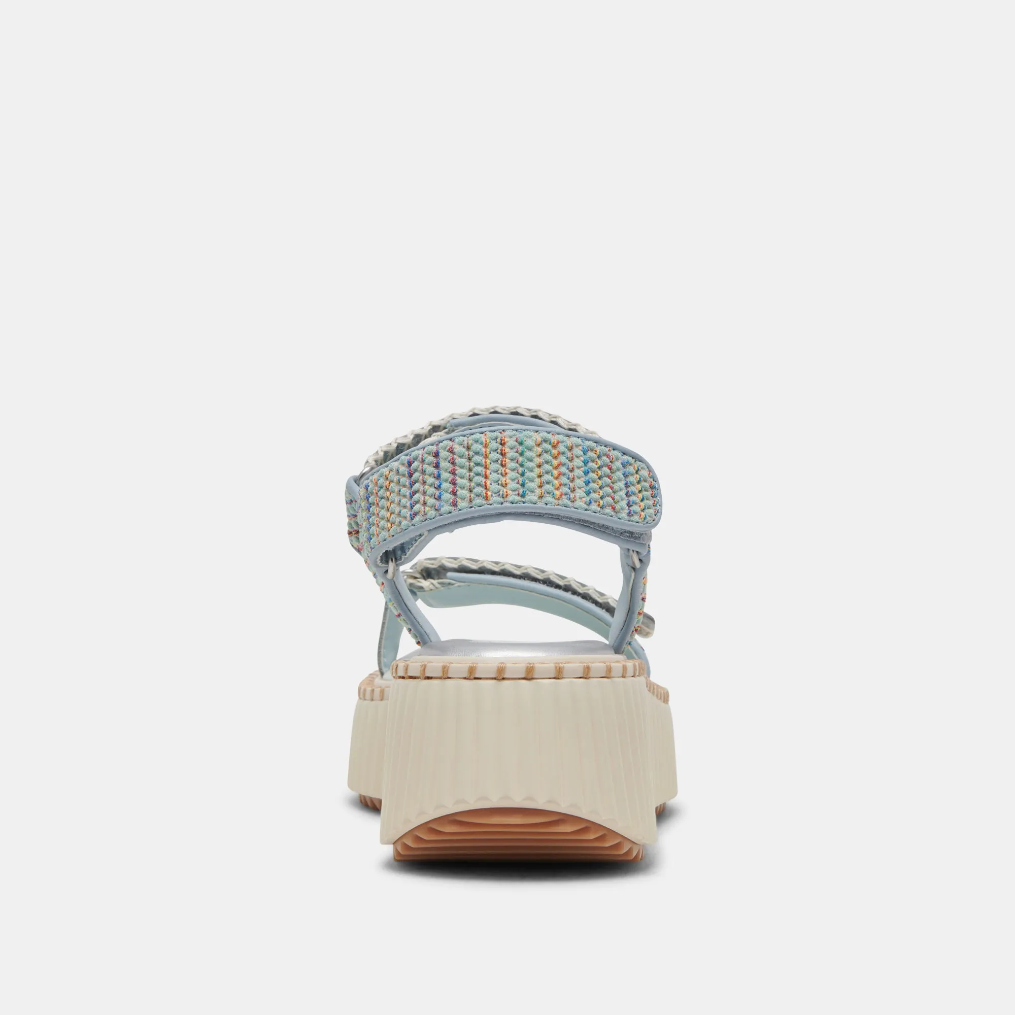 DEBRA SANDALS LIGHT BLUE KNIT