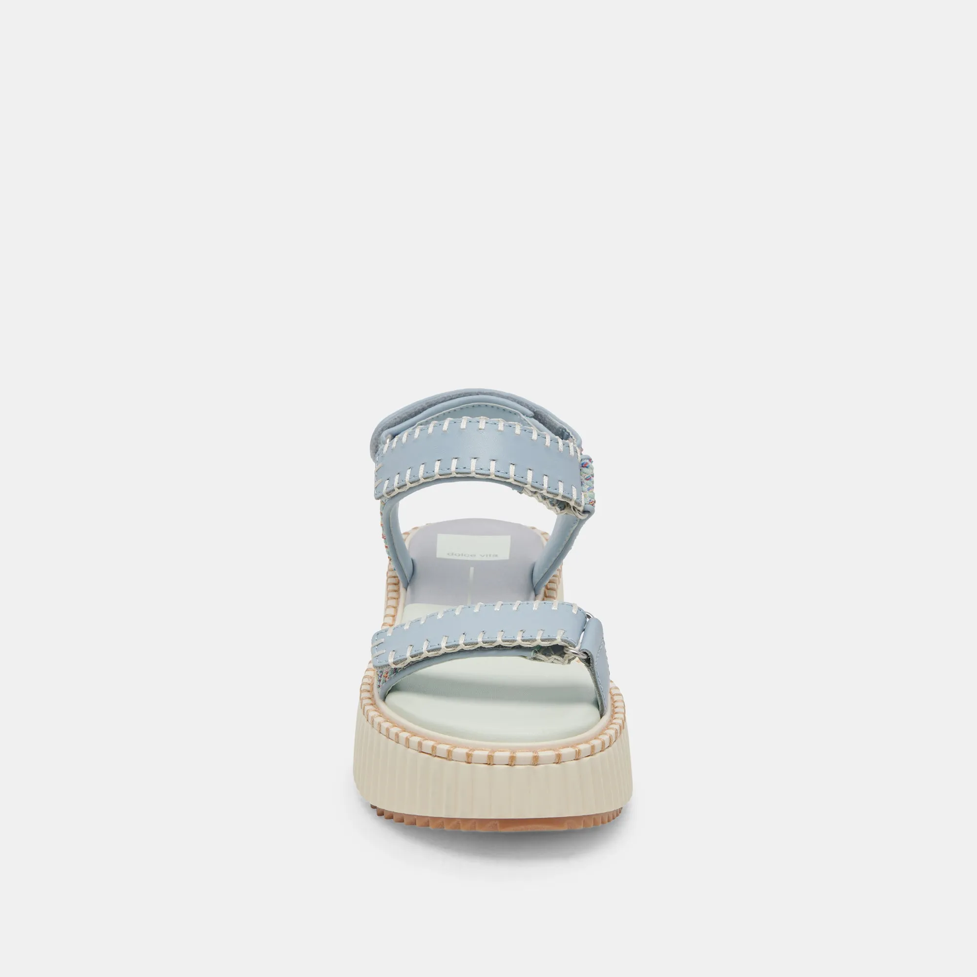 DEBRA SANDALS LIGHT BLUE KNIT