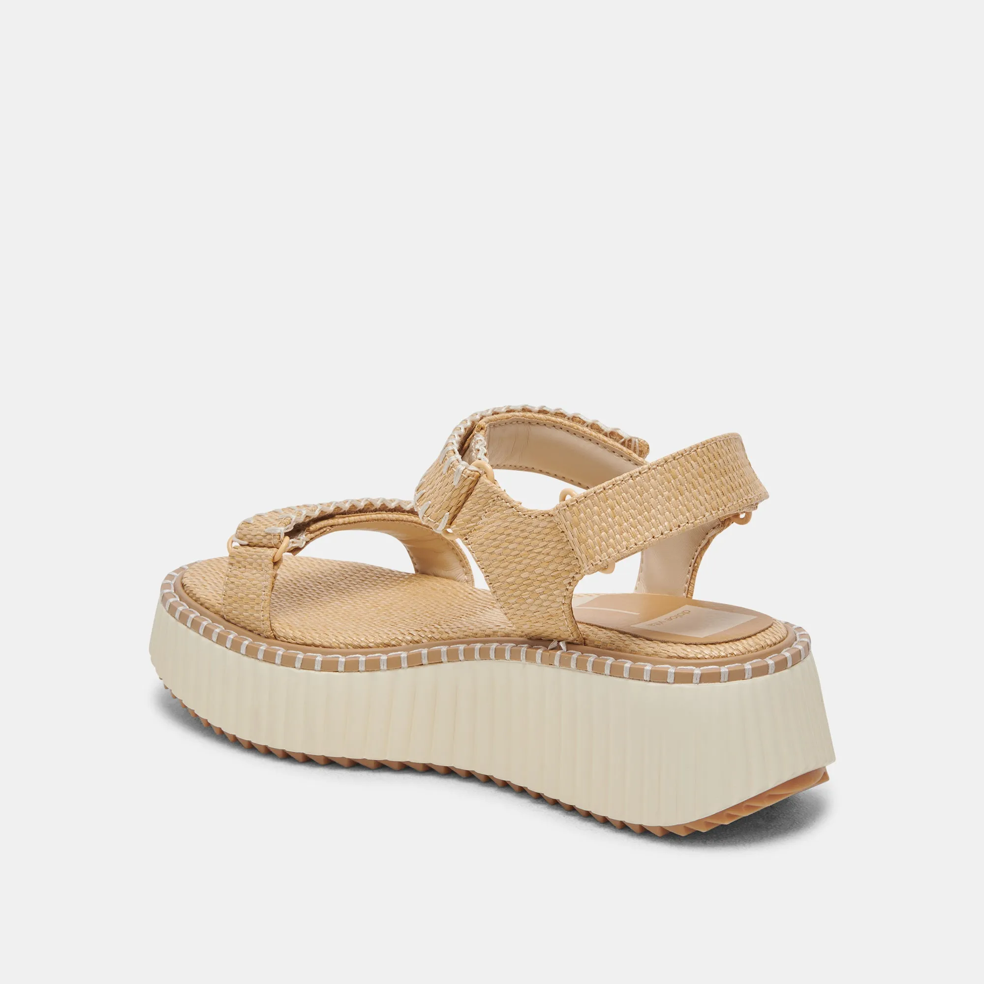 DEBRA SANDALS LT NATURAL RAFFIA