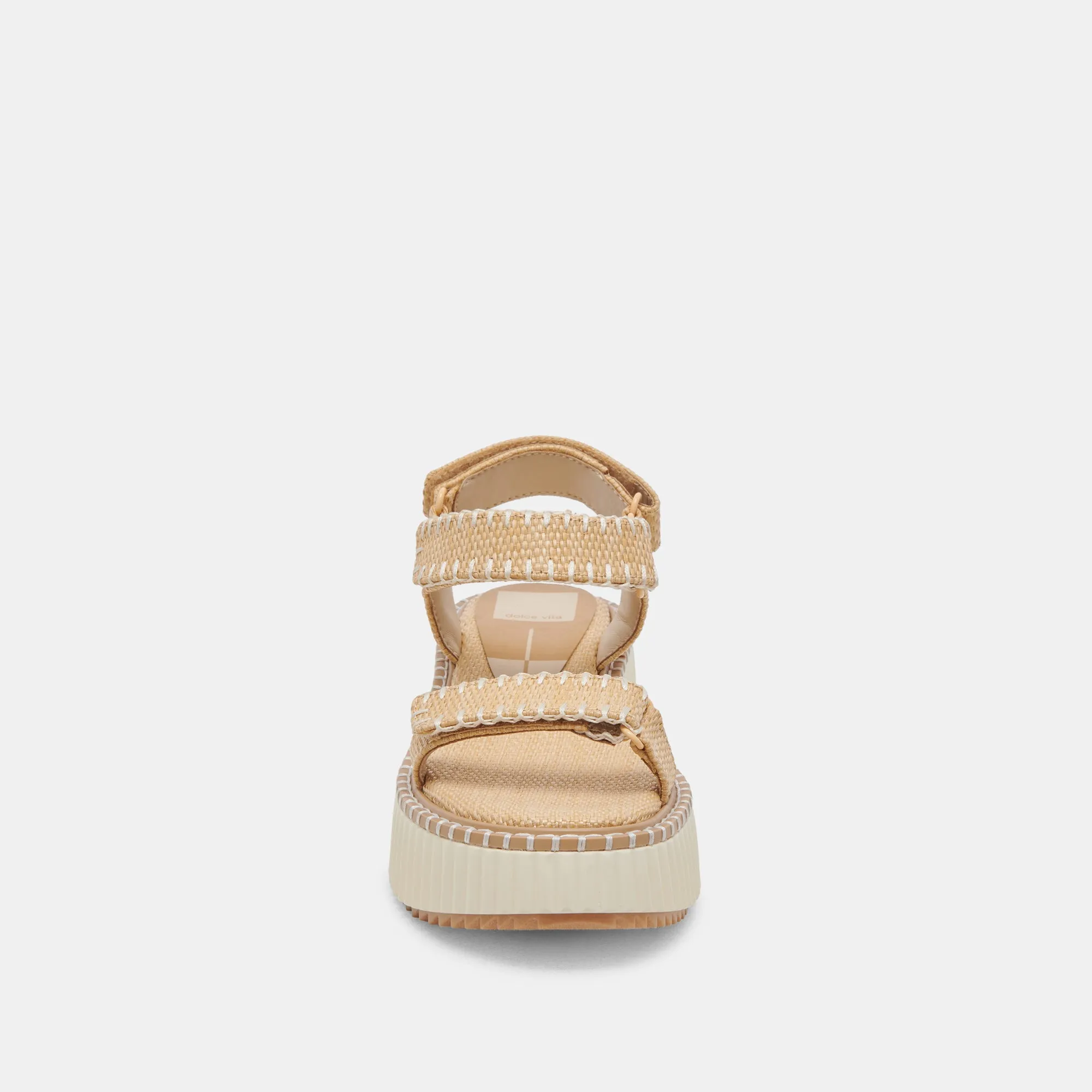 DEBRA SANDALS LT NATURAL RAFFIA