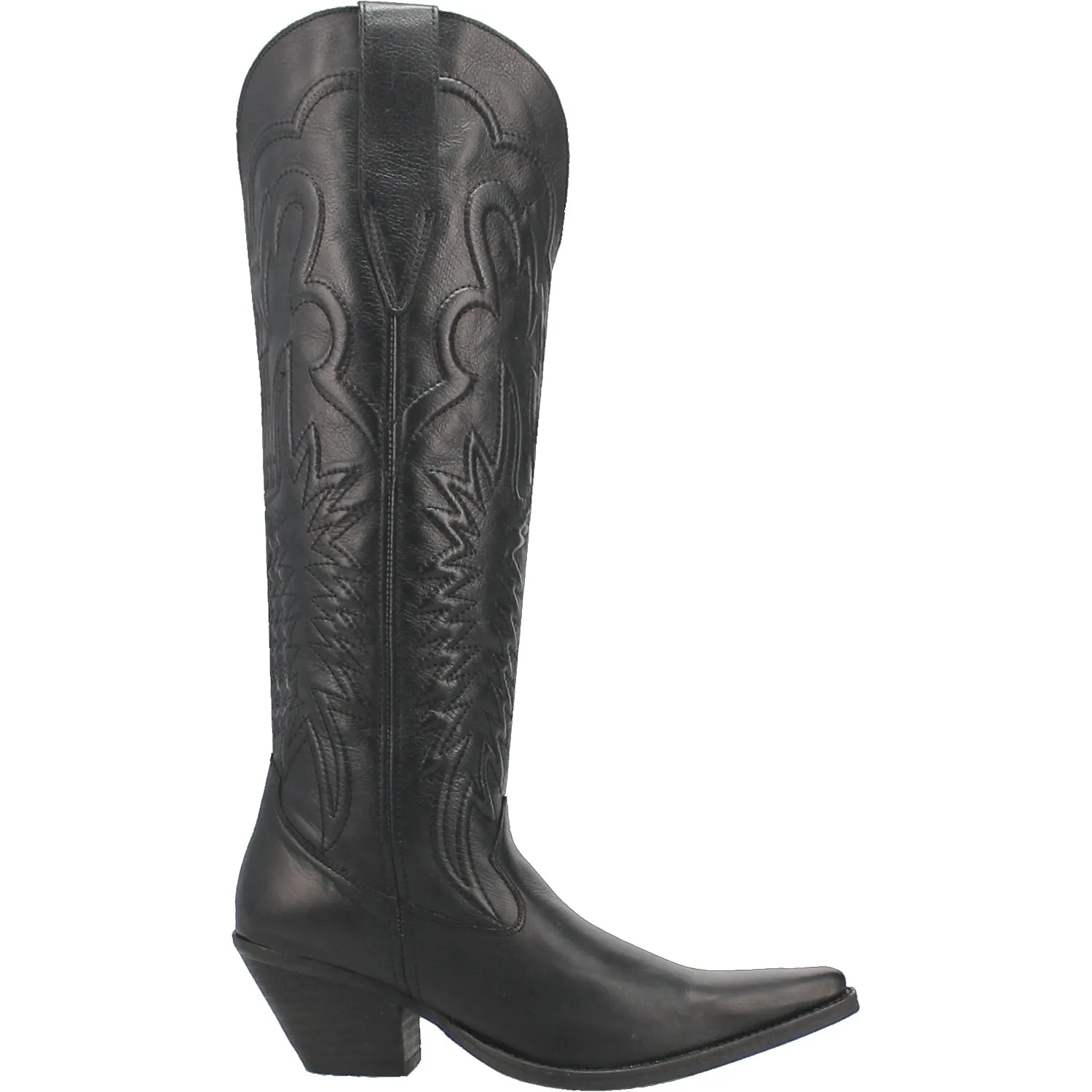 Dingo Womens Raisin Kane Black Leather Cowboy Boots