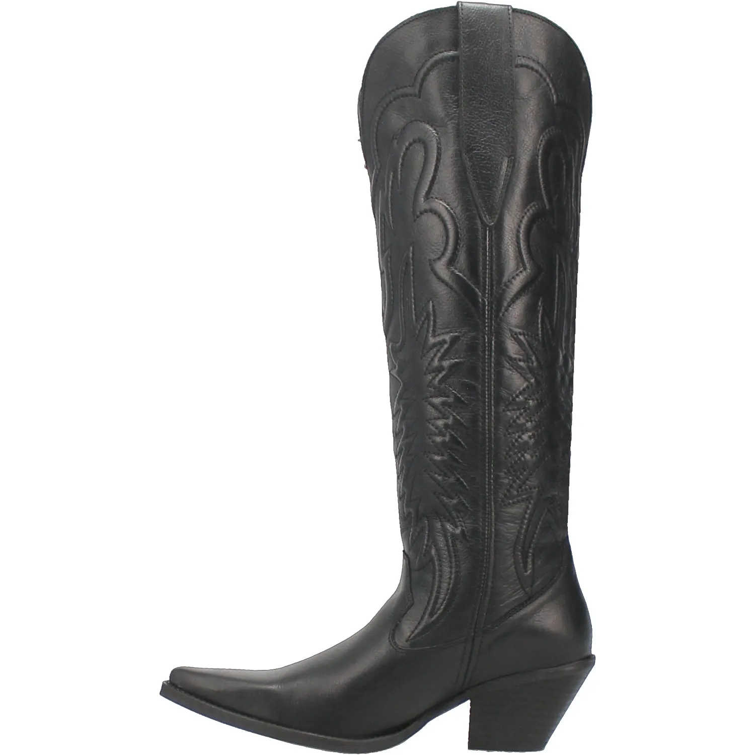 Dingo Womens Raisin Kane Black Leather Cowboy Boots