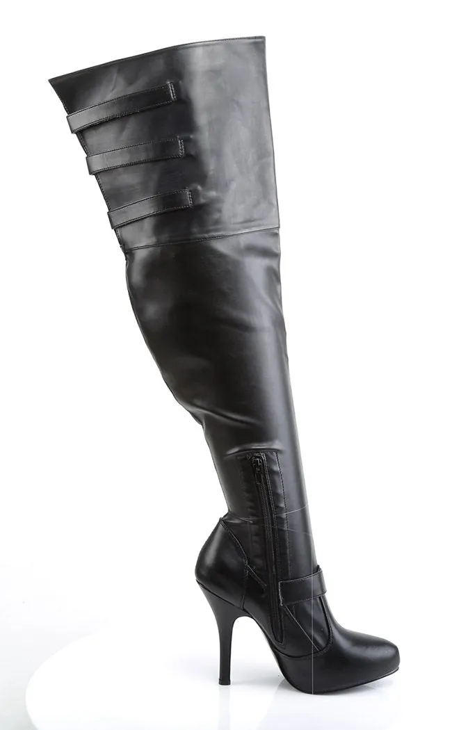 DIVA-3006X Blk Str. Pu Boots