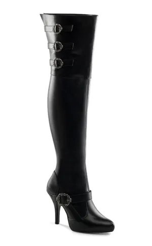 DIVA-3006X Blk Str. Pu Boots