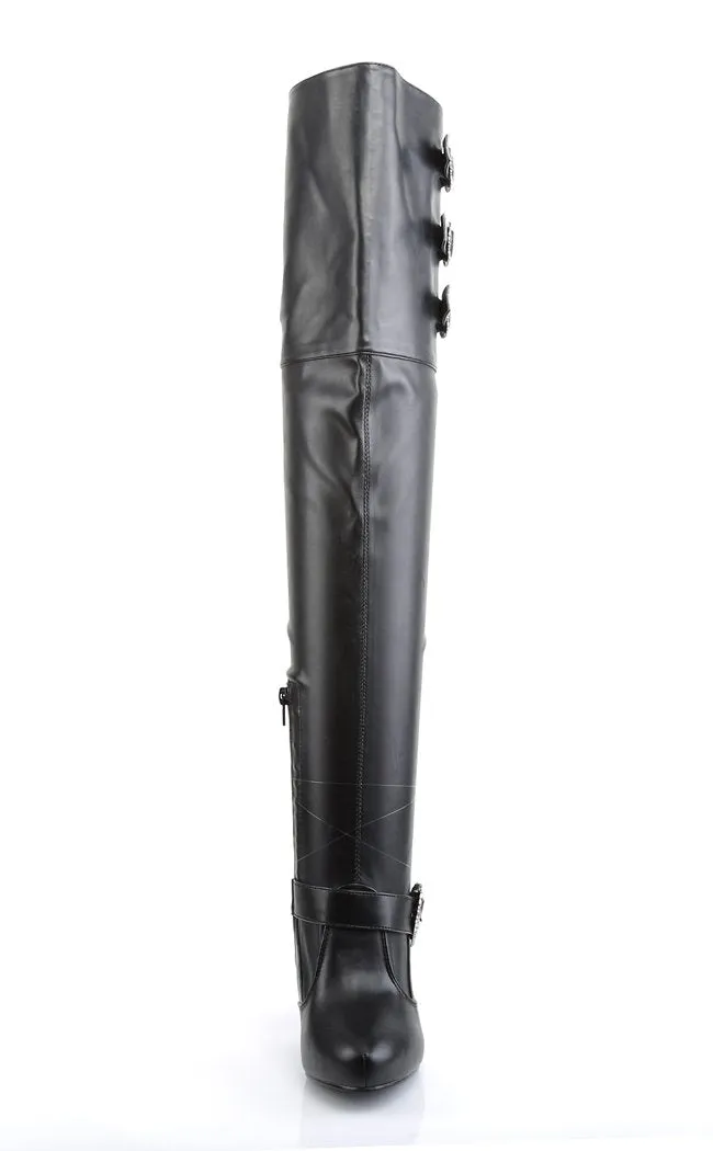 DIVA-3006X Blk Str. Pu Boots