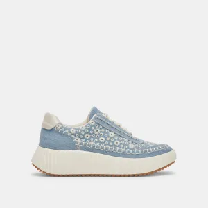 DOLEN SNEAKERS BLUE FLORAL DENIM