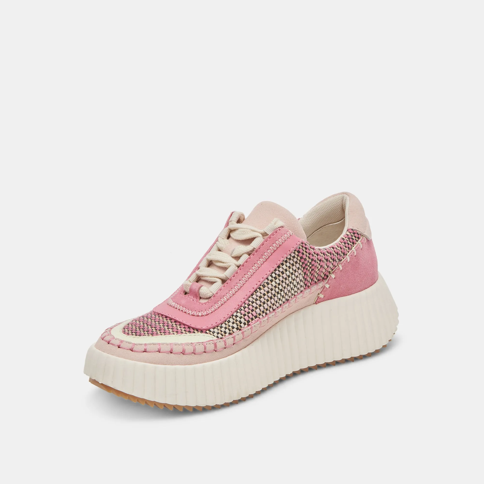 DOLEN SNEAKERS PINK MULTI WOVEN