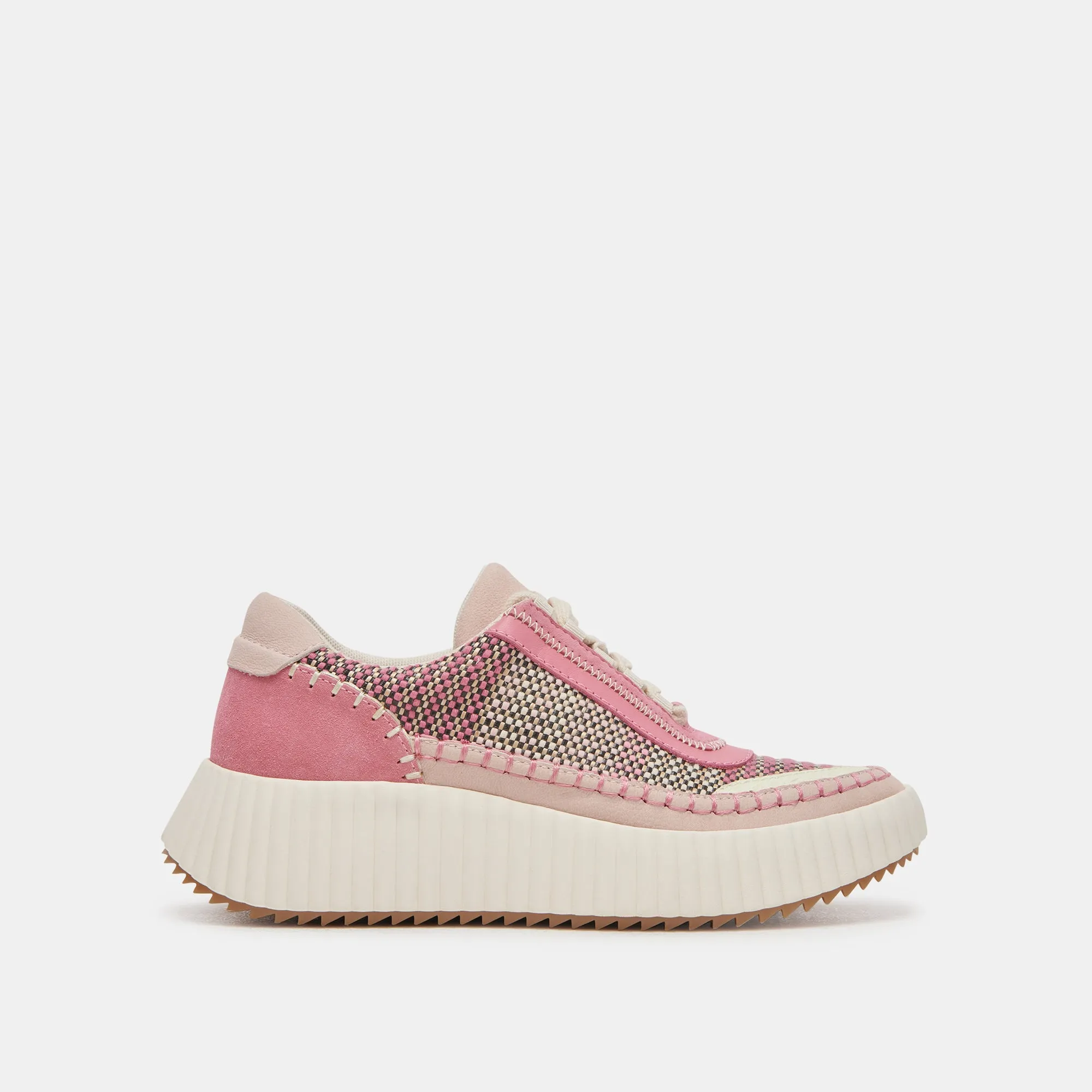 DOLEN SNEAKERS PINK MULTI WOVEN