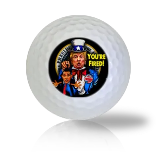 Donald Trump Fires Barack Obama Logo Golf Balls