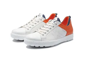 Drive 03   White|Orange   Men's Golf Shoes   D003 04