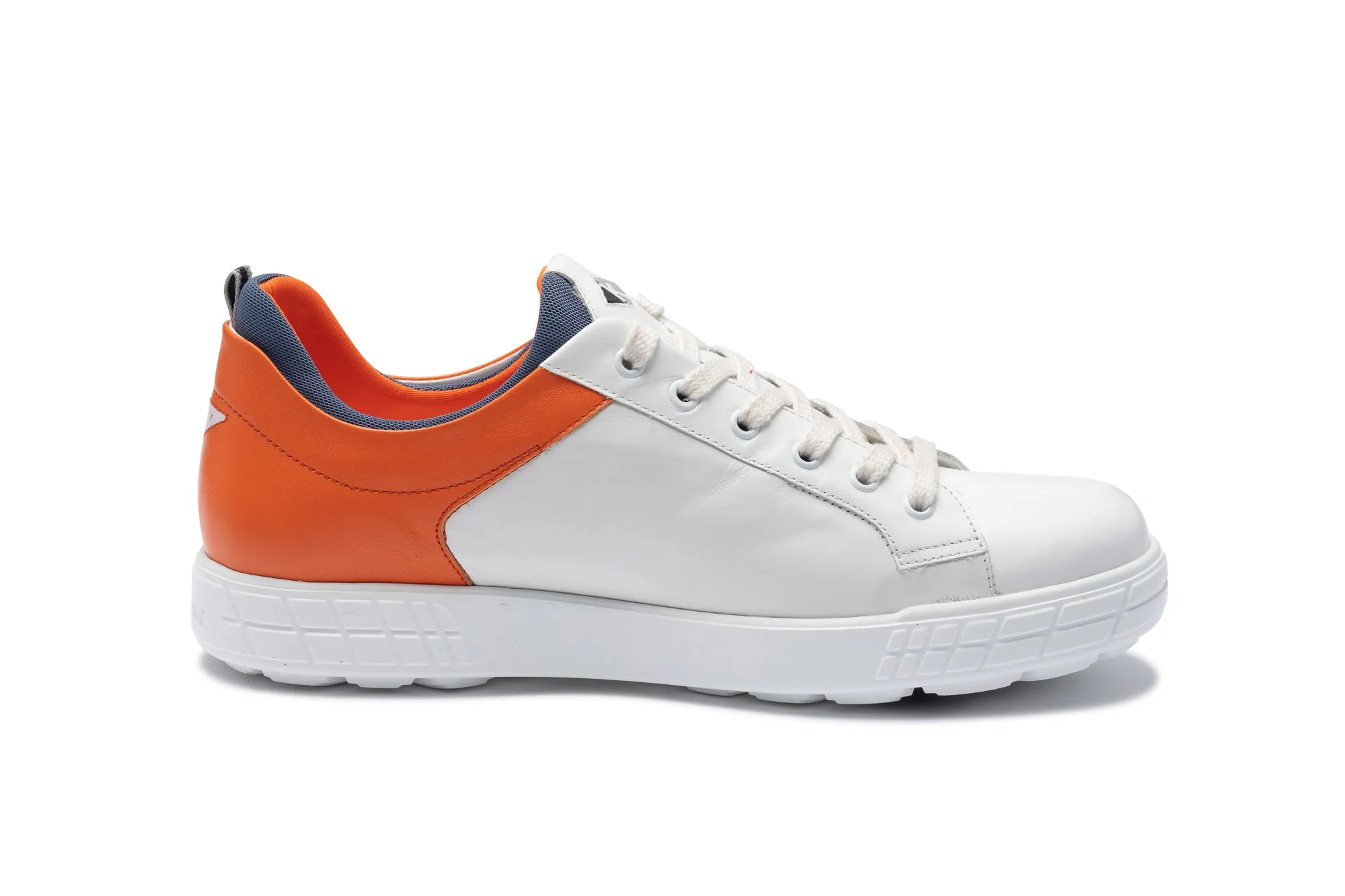 Drive 03   White|Orange   Men's Golf Shoes   D003 04