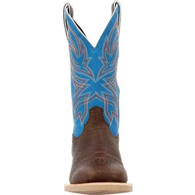 Durango Men's Rebel Pro 12" ST Wstrn Work Boot -Brown And Blue- DDB0421