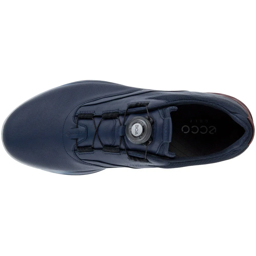 ECCO S-Three BOA Spikeless Waterproof Shoes - Marine/Morillo