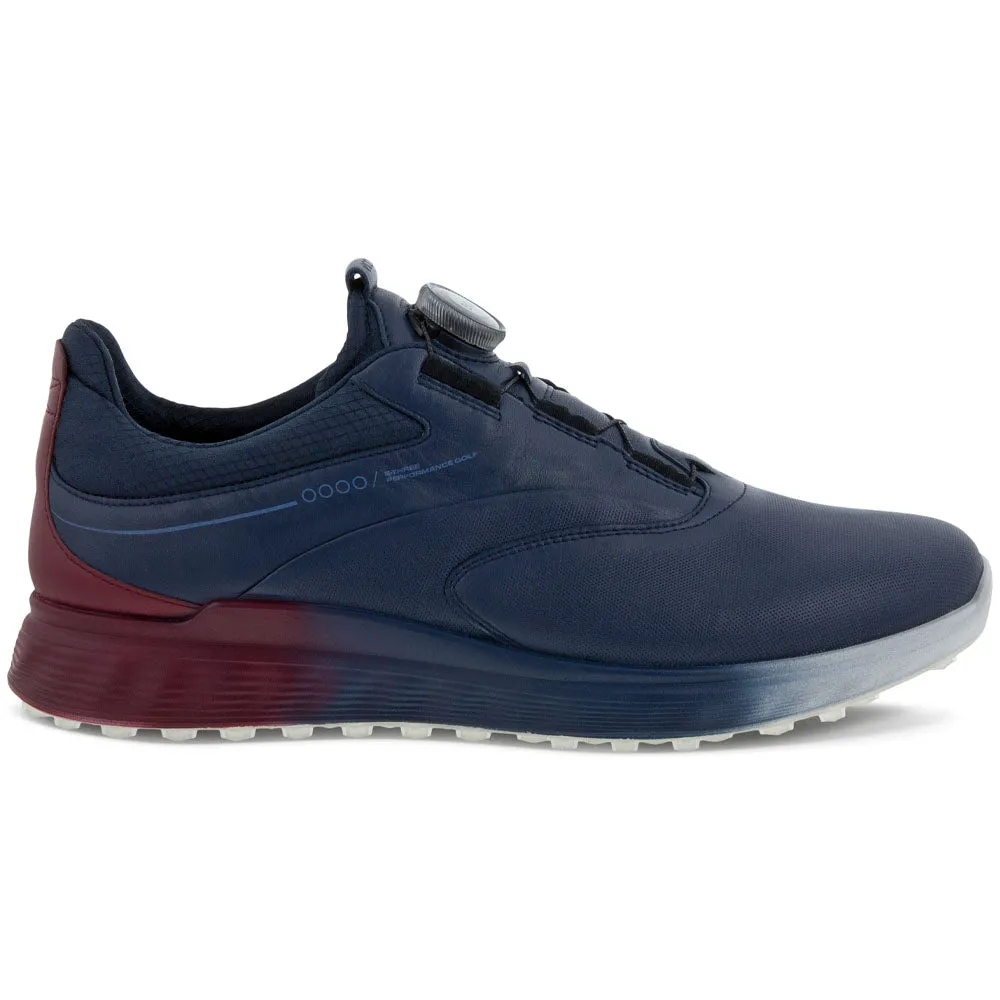 ECCO S-Three BOA Spikeless Waterproof Shoes - Marine/Morillo