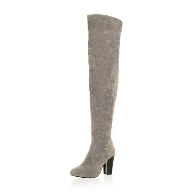 Fall winter high heels knee-high Boots