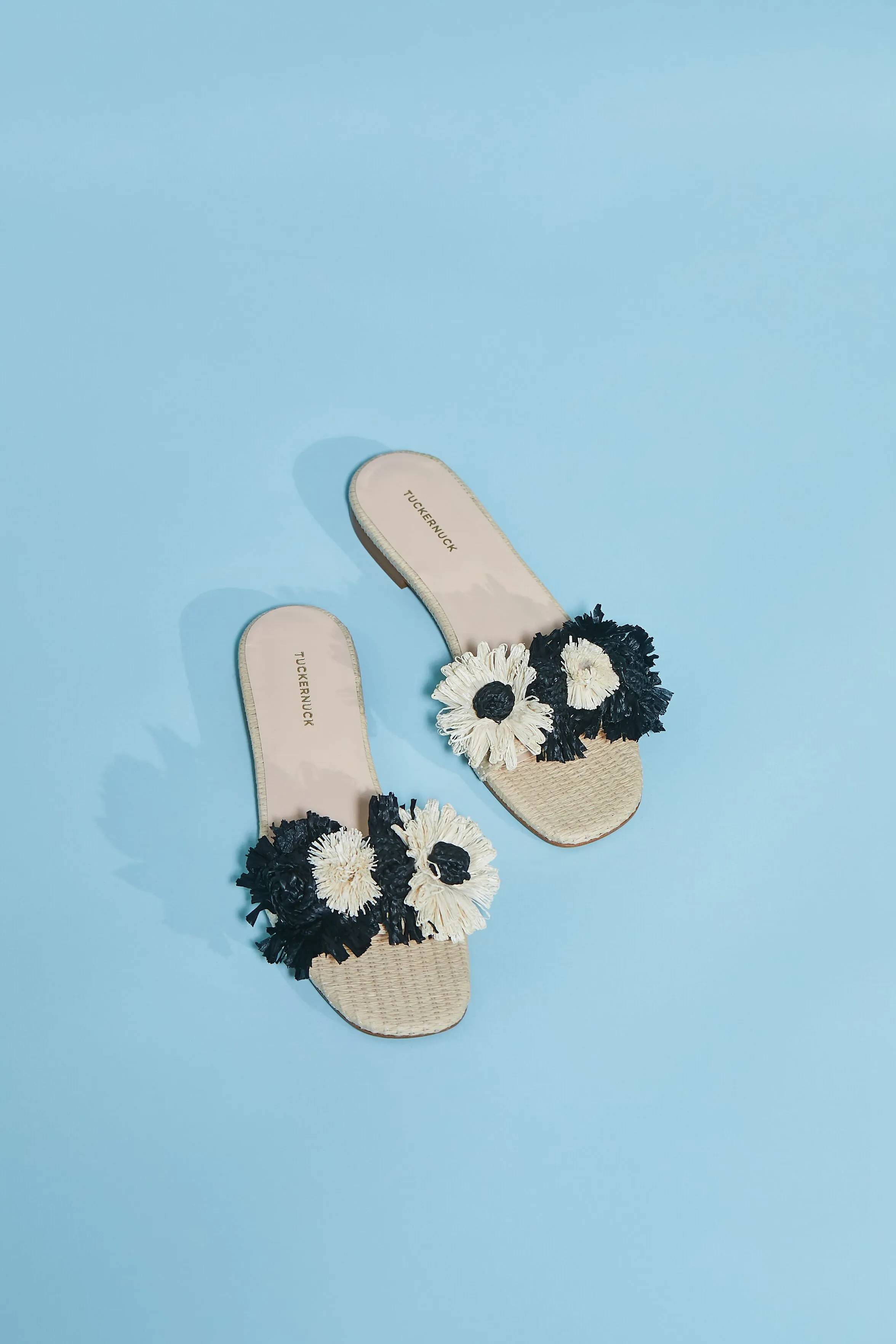 Flower Raffia Naomi Sandals